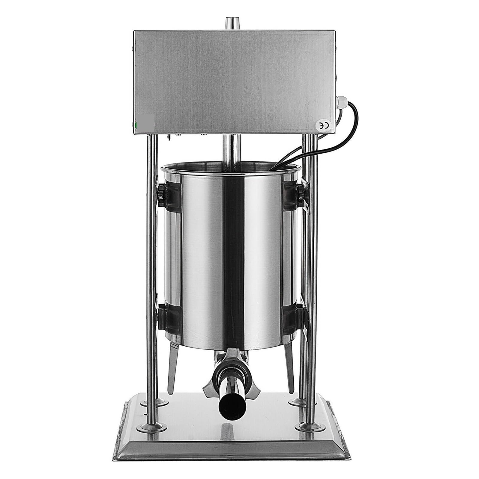 10L/12L/15L elektryczna nadziewarka do kiełbasy nadziewarka do kiełbasy urządzenie do robienia kiełbasek pionowa klasa handlowa z 5 lejkami do napełniania(10L (liquefied gas))