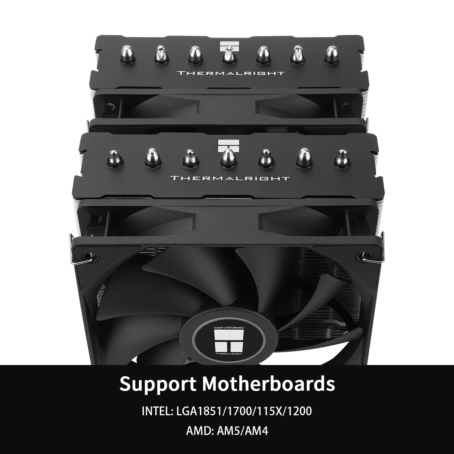 TR - Raffreddatore d'aria per CPU Phantom Spirit 120 SE, 7 tubi di calore CPU Cooler, doppia ventola PWM da 120 mm, altezza 154 mm, tecnologia AGHP 4.0, per AMD AM4 AM5/Intel 1700/1150/1151/1200/17XX