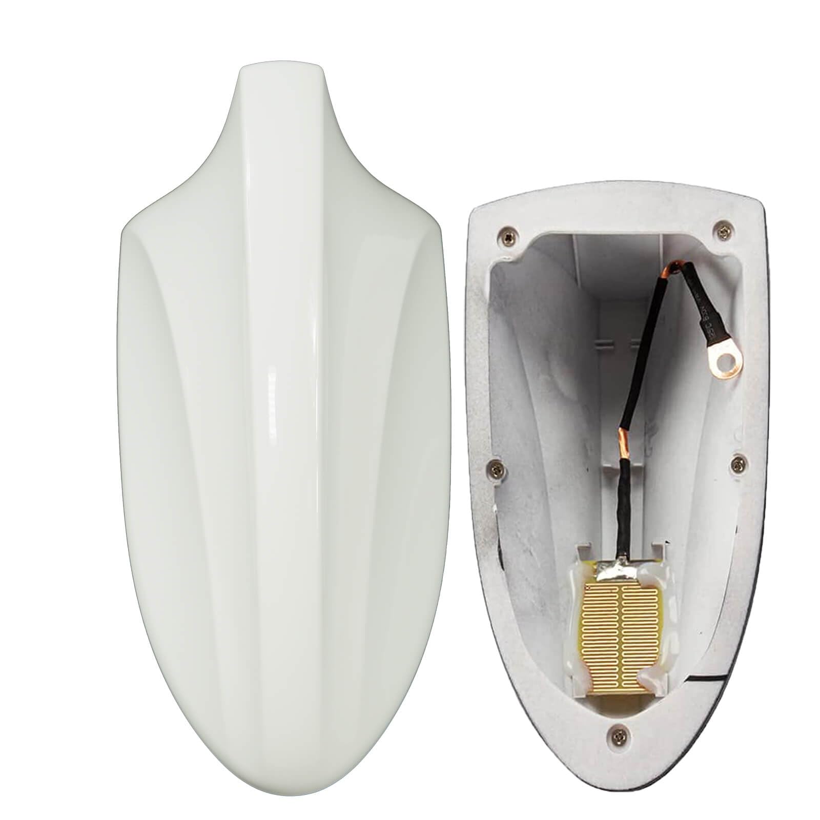 Takilma Antena de aleta de tiburón, cubierta de antena de aleta de tiburón de techo blanco