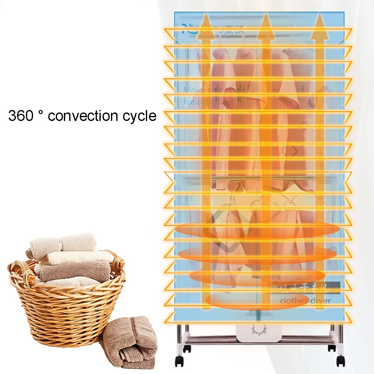 Asciugatrici portatili, Asciugatrici elettriche, Asciugatrici for uso domestico Asciugabiancheria for dormitori di piccola capienza ad asciugatura rapida, Risparmio energetico, for casa, Lavanderia, A