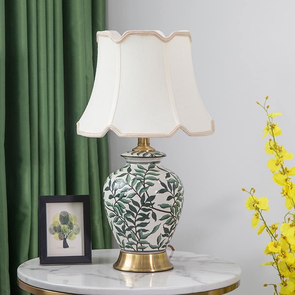 lampa stołowa Chinese stijl tafellamp handgeschilderde geglazuurde keramische tafellamp bureaulamp voor woonkamer kantoor studie leeslamp