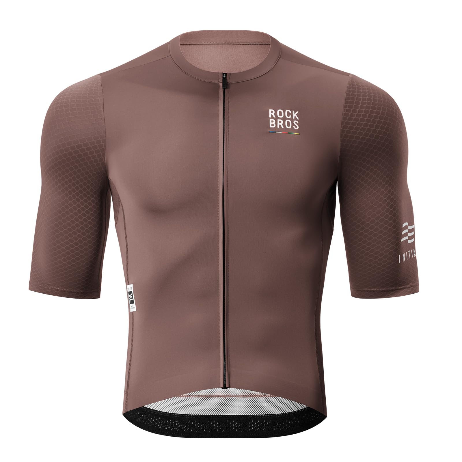 ROCKBROS Road to Sky Herren Radtrikot Kurzarm mit Taschen, Rennradtrikot | Atmungsaktiv Elastisch, Fahrradtrikot für MTB Rennrad Laufen Wandern