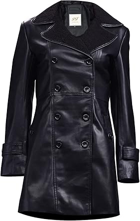 leather coats on amazon