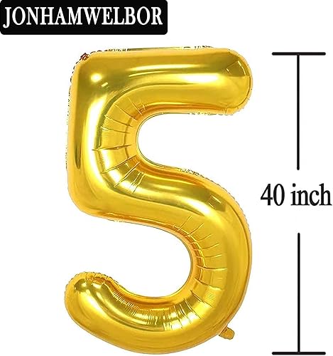 Miniatura 3 de 25 globos dorados de 40 pulgadas, número 25 o 52, globos gigantes de Mylar de aluminio para cumpleaños de 25 y 52, para hombres y mujeres,