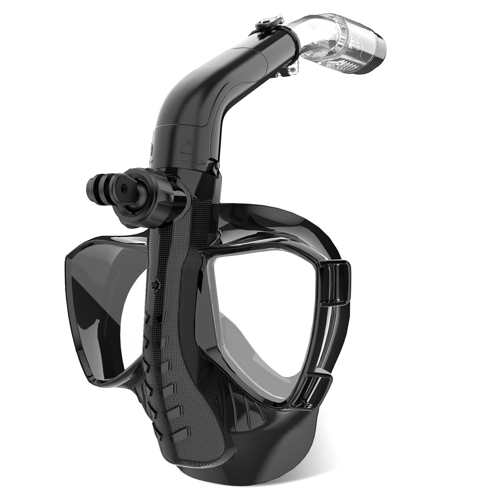 KUYOU Full Face Snorkel Mask with Latest Dry Top Breathing System, Panoramic Wide View Snorkeling Gear Mask with Camera Mount, Anti-Leak& Anti-Fog Scuba Diving Mask for Adults and Kids