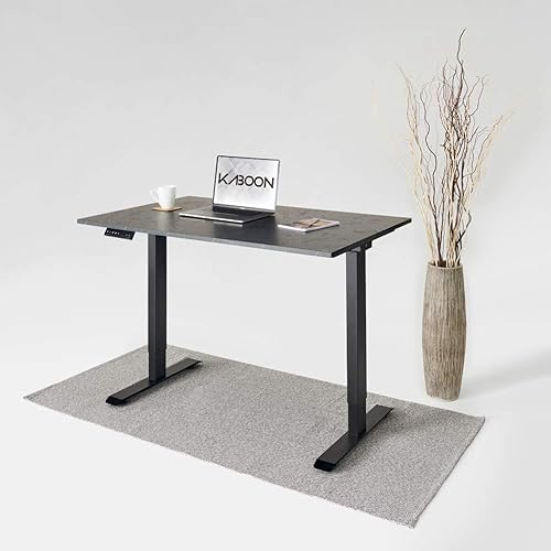 Miniatura 153 de Kaboon Mesa universal de 45.67 x 23.62 pulgadas, escritorio sólido de una pieza, encimera de melamina reversible, escritorios dobles, escritorio en