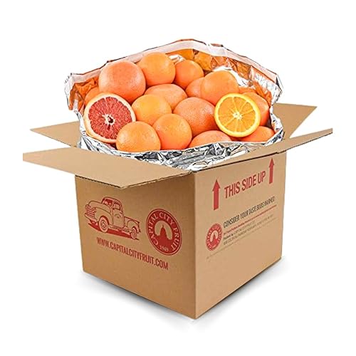 Miniatura 8 de Paquete de regalo de frutas gourmet, (20 libras) de naranjas frescas, peras, manzanas y pomelo (32 piezas) cargado con vitamina C que aumenta la