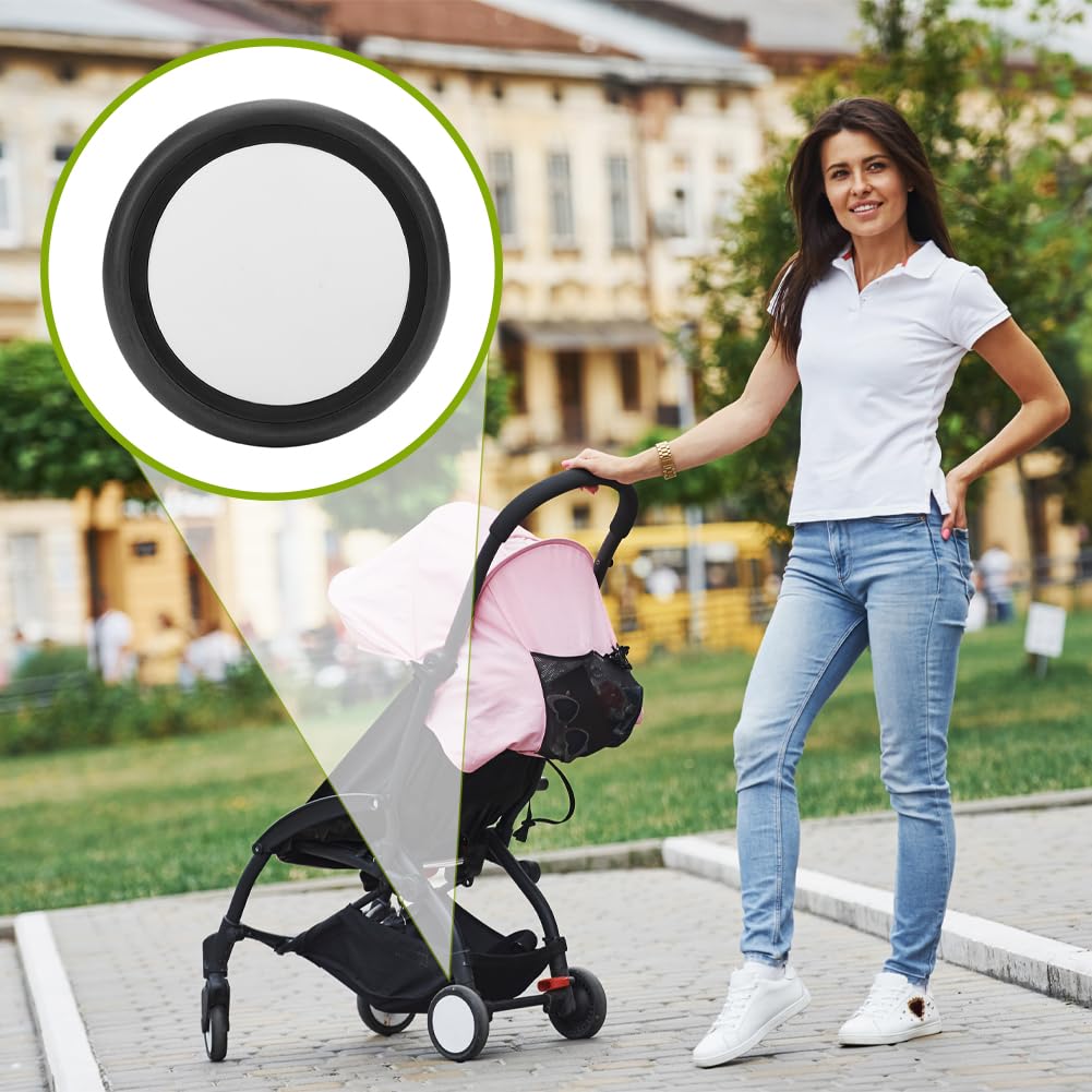 Joyzan Ruota del Passeggino, Rotazione 360 Gradi Passeggini Ruote Posteriore Gomma Accessori Sostituzione Posteriori Universali Sostituibili Carrozzina Ricambio Per Bambini Con Attrezzi