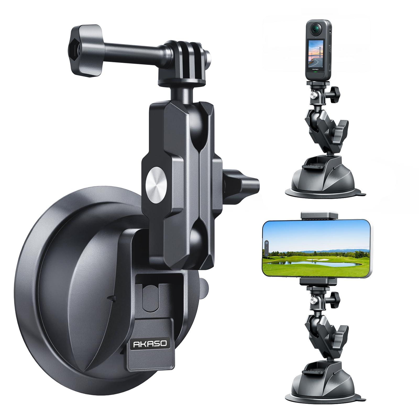 Amazon.co.jp: AKASO 吸盤マウント 車載マウント GoPro Insta360 DJI