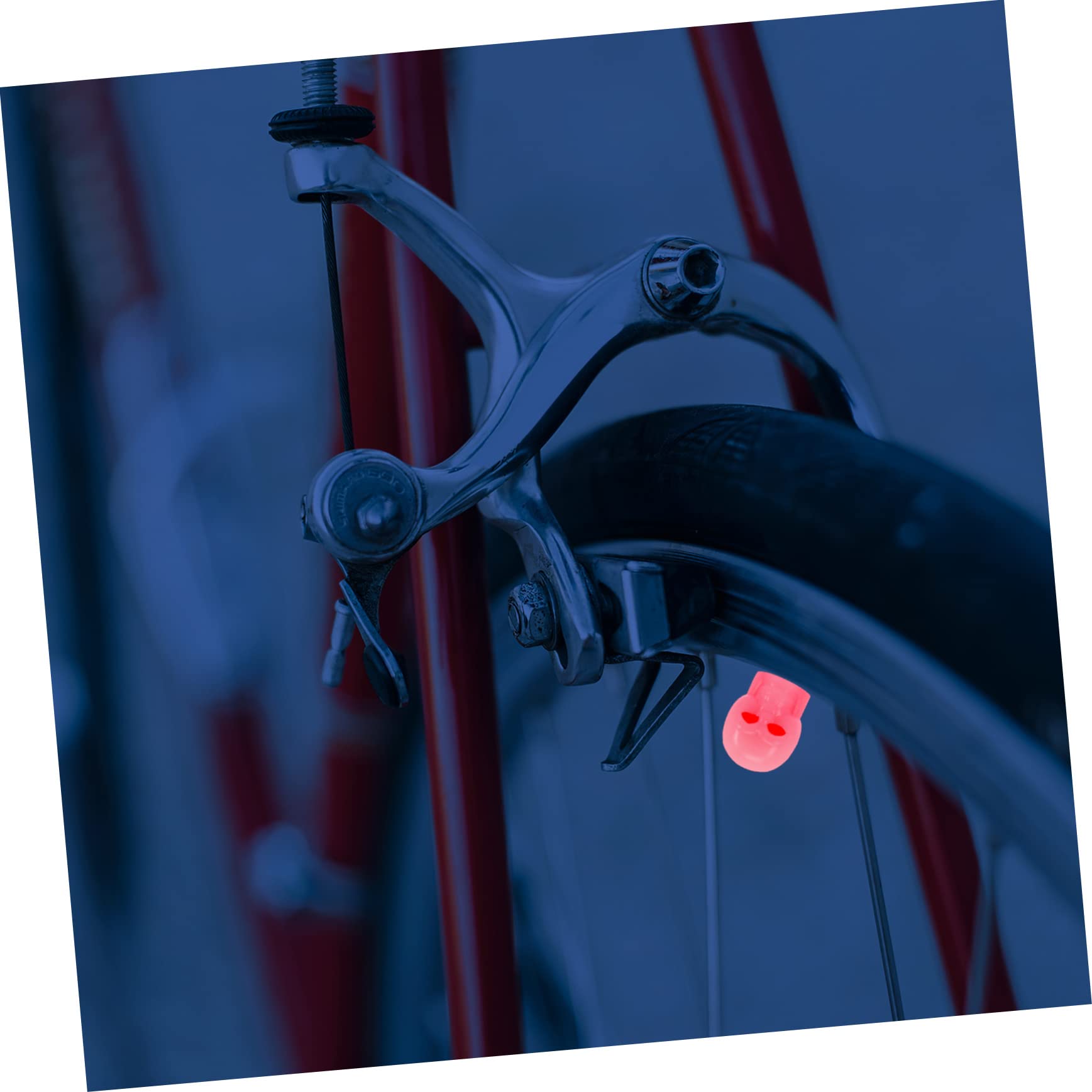 SOLUSTRE 200pièces Bouchons De Valve Fluorescents Forme De Crâne Capuchons De Valve De Pneus Universels pour Voiture Vélo Et