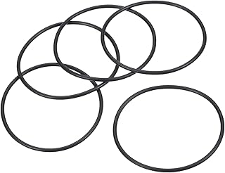PATIKIL Nitrile Rubber O-Rings 52mm OD 48mm ID 2mm Width, 5 Pcs Metric Sealing Gasket for Faucet Plumbing Automotive Repair, Black