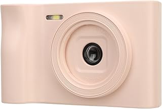 Câmera Digital, Câmera Infantil HD 1080P, Câmera Vlogging Com Bateria de 800mah, Zoom Digital 8X, Câmera de Vídeo para Crianças Estudantes Crianças Adolescentes (Rosa)