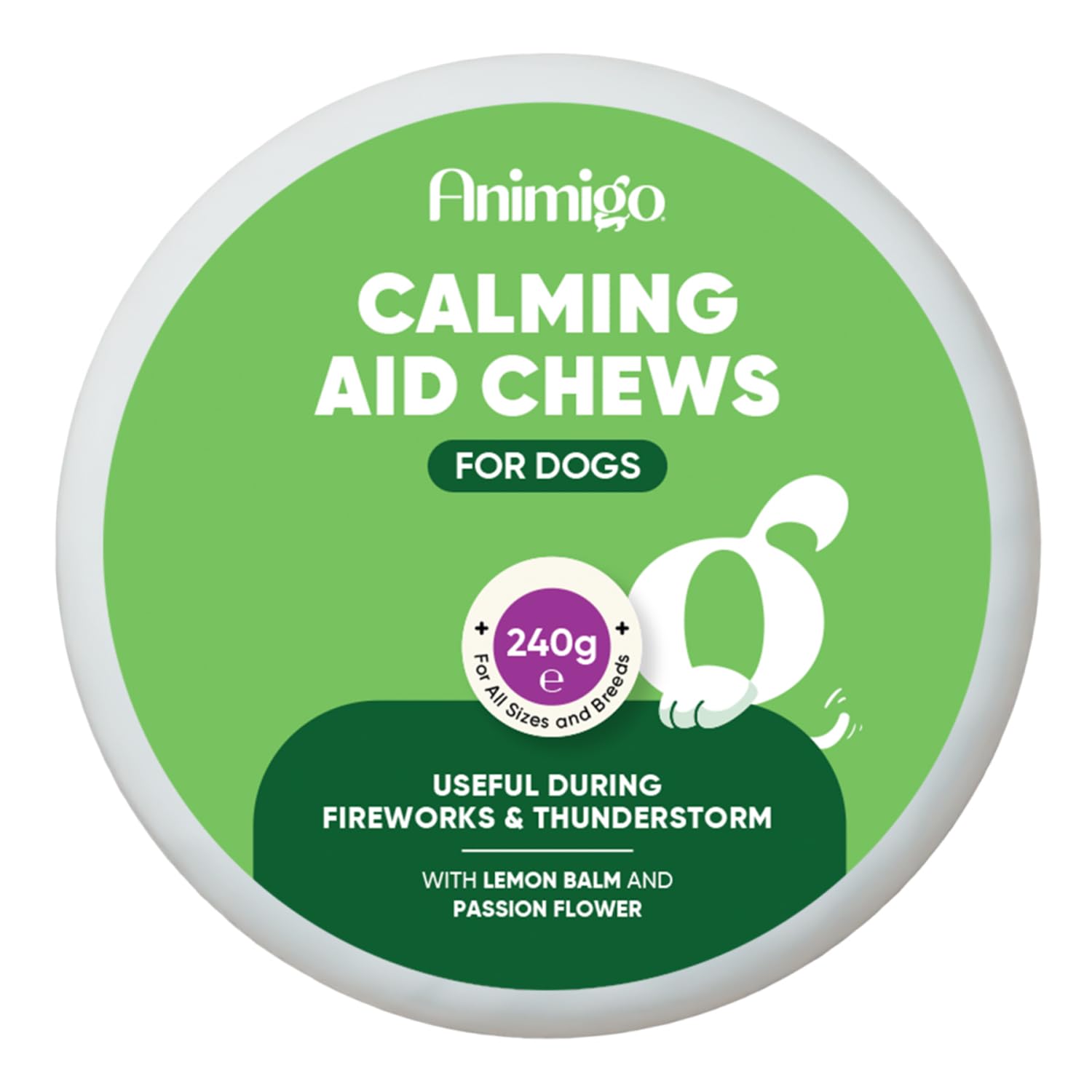 Calming Dog Treats - 120 Soft Chews - For Home Alone Time, Hyperactivity, Car Rides & Loud Noises - Dog Calming Chews with Ashwagandha, Lemon Balm & L-Taurine - Dairy-Free & Lactose-Free