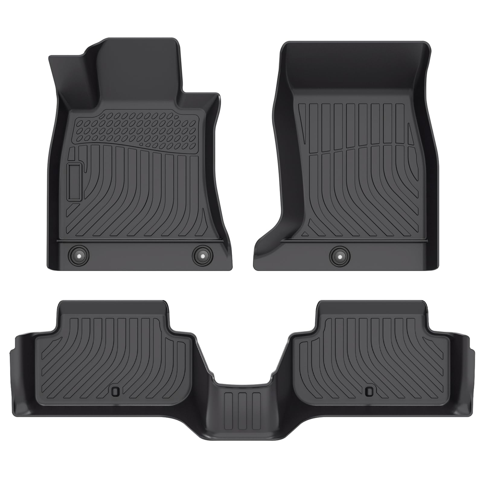 Cartist Floor Mats Compatible with Genesis G70 RWD 2019-2025 Accessories (Not fit AWD) All Weather Floor Liner 2 Rows Carpet Protection 3D TPE Odorless