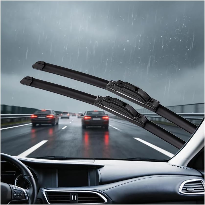 Car windshield wipers for Ford Bronco 6 4-Doors 2021-,HD Streak-Free Wiper Blades with Pre-Installed Connector - Quick Installation, High Stability & Excellent Wind Resistance
