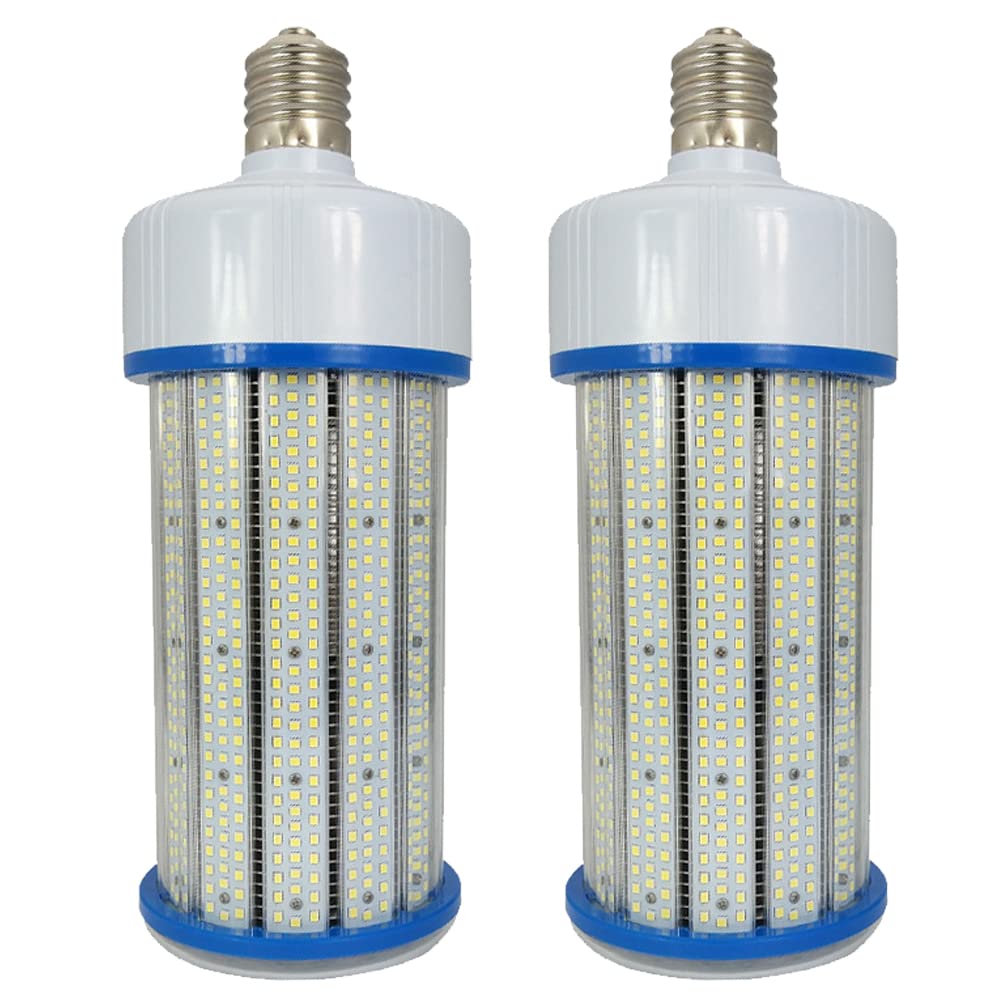 Mdrcg 200W LED Corn Light Bulb, 2000W Equivalent E27 Base, 20000 Lumen,LED Corn Bulb for Large Area Garage Factory Warehouse Barn Shopping Mall Supermarket,Not Dimmable,2 Pcs,3000K,200W