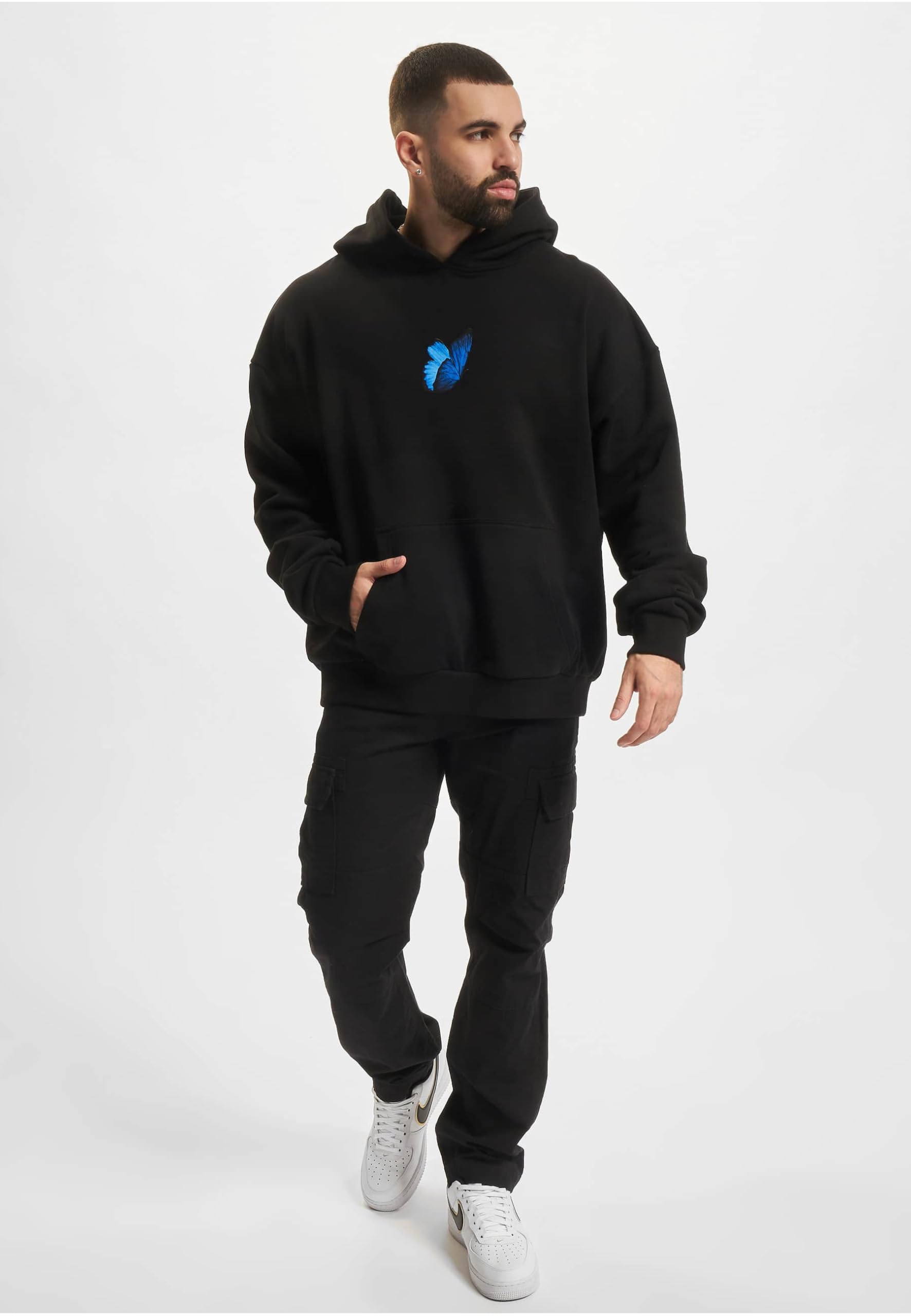 Mister Tee Le Papillon Heavy Oversize Hoody Felpa con Cappuccio Uomo (Pacco da 1)