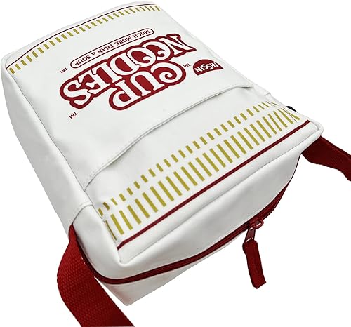 Miniatura 7 de Nissin Cup Noodles Copa de fideos Crossbody, blanco roto, Blanco sucio