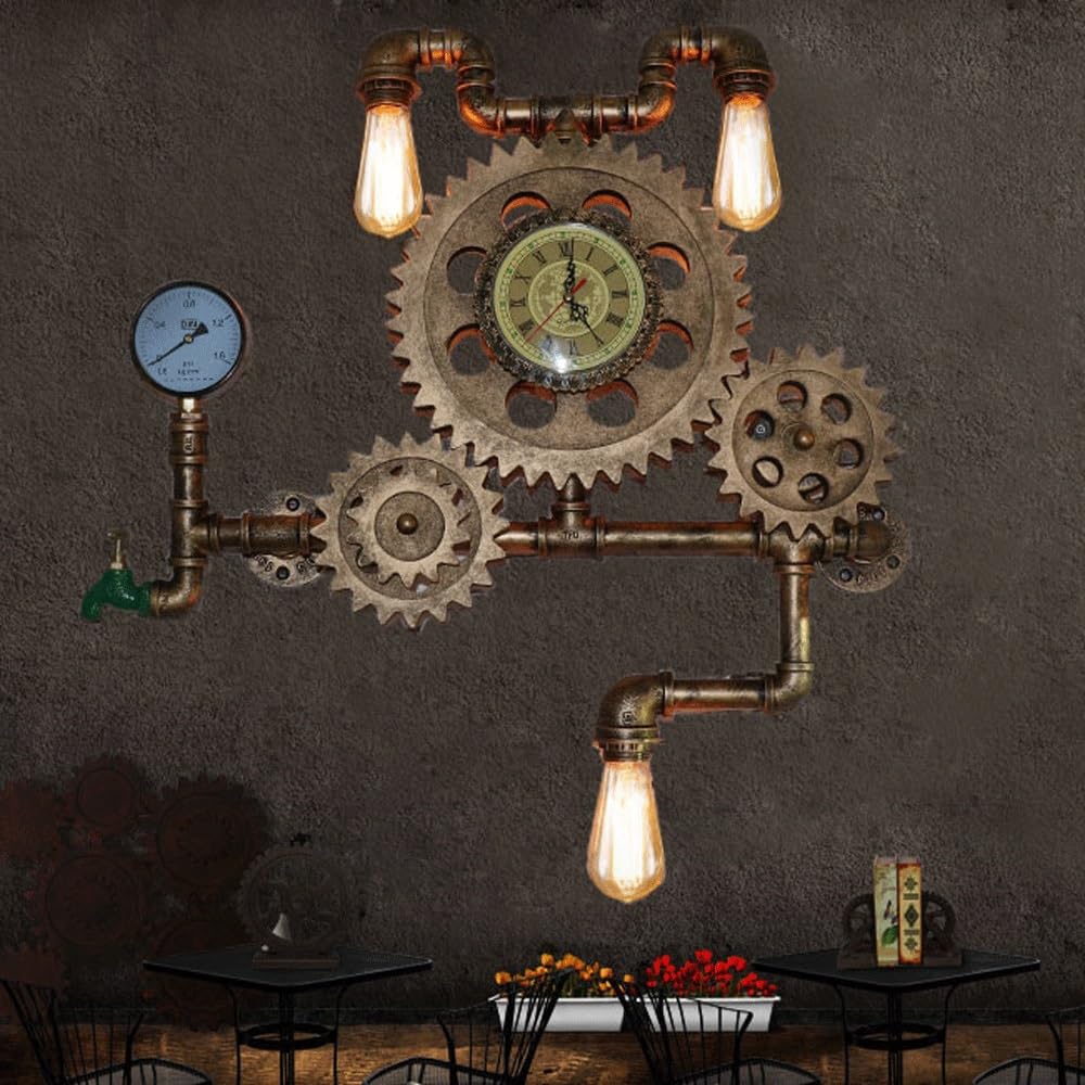 Przemysłowy kinkiet steampunkowy