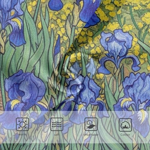 Vibrant Floral Blue Irises Green Girls Underwear Toddler 2t Cotton Little Girl Panties Colorful Underpants Briefs3