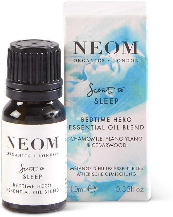 NEOM – Bedtime Hero Essential Oil Blend, 10ml | Chamomile, Ylang Ylang & Cedarwood |Scent to Sleep Range