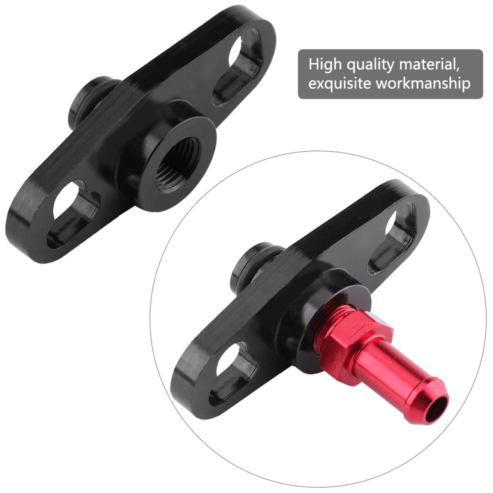 Qiilu Car Fuel Rail Adapter, Car Fuel Rail Pressure Regulator