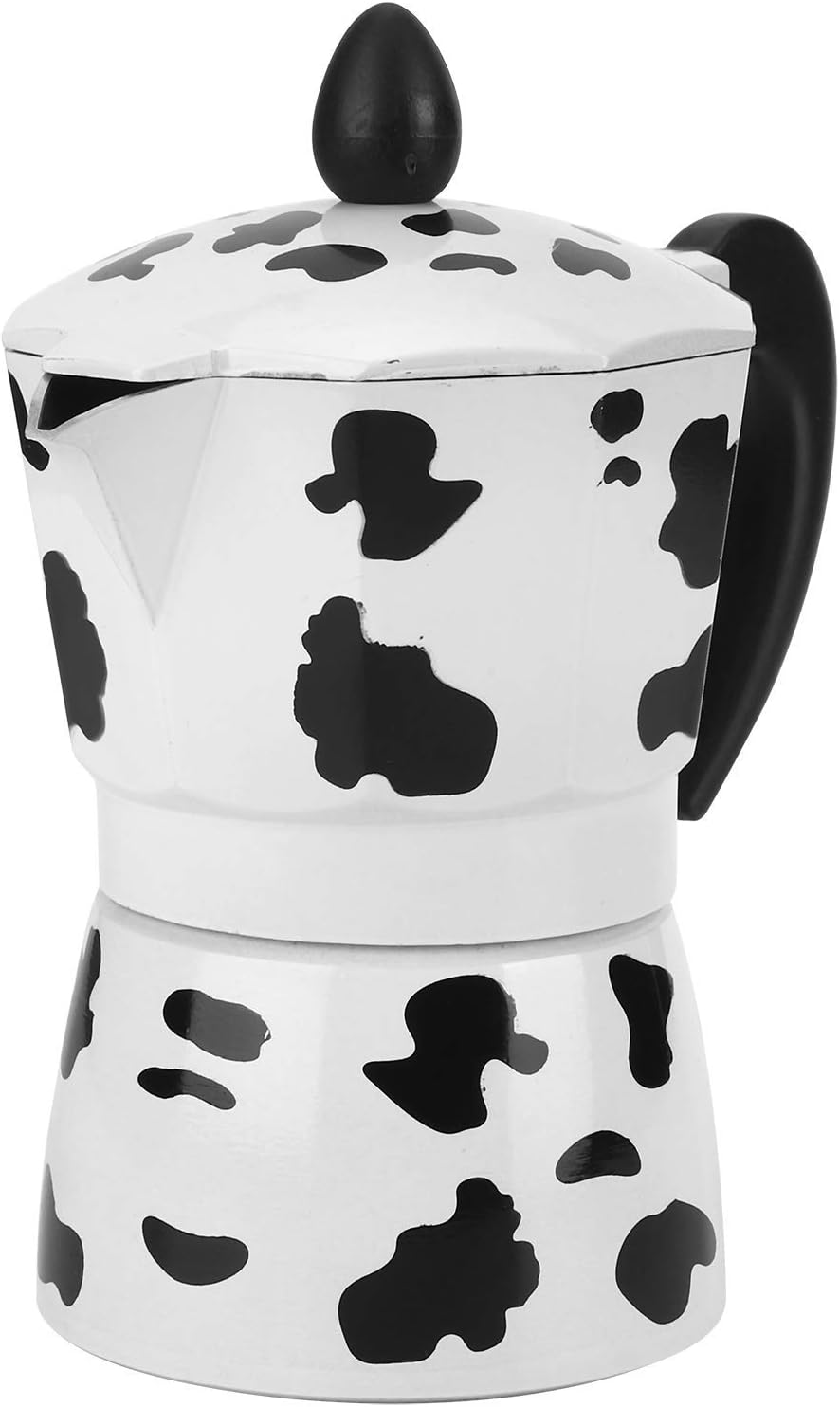 Moka Pot, Aluminum Alloy Moka Espresso Coffee Kettle with High Thermal Conductivity Easy to Clean Portable Moka Coffee Pot for Gas Stove Electric Ceramic Cooker