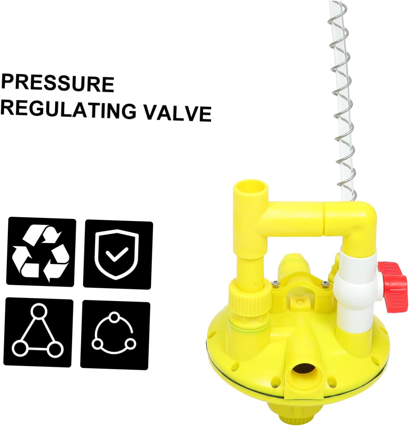 Garneck Chicken Self Waterer System Pressure Regulator Chick Water Nipple Leak-Free Solution