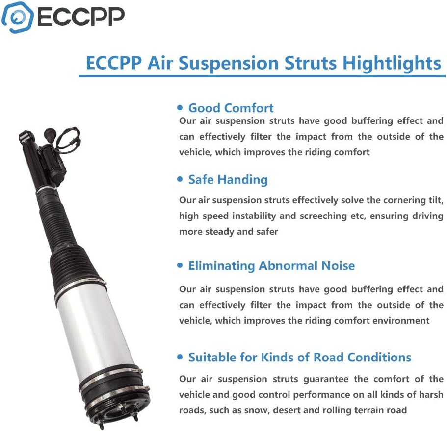 Air Suspensions Struts Spring Replacement Strut Shock Absorber Airmatic Kits ECCPP fit for 2006 Mercedes-Benz S350, 2000-2006 Mercedes-Benz S430, 2000-2006 Mercedes S500 Rear Qty(2)