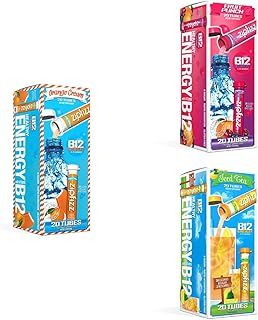 Healthy Energy Drink Mix, Hydration with B12 and Multi Vitamins (Wild Card Bundle) 60 Count