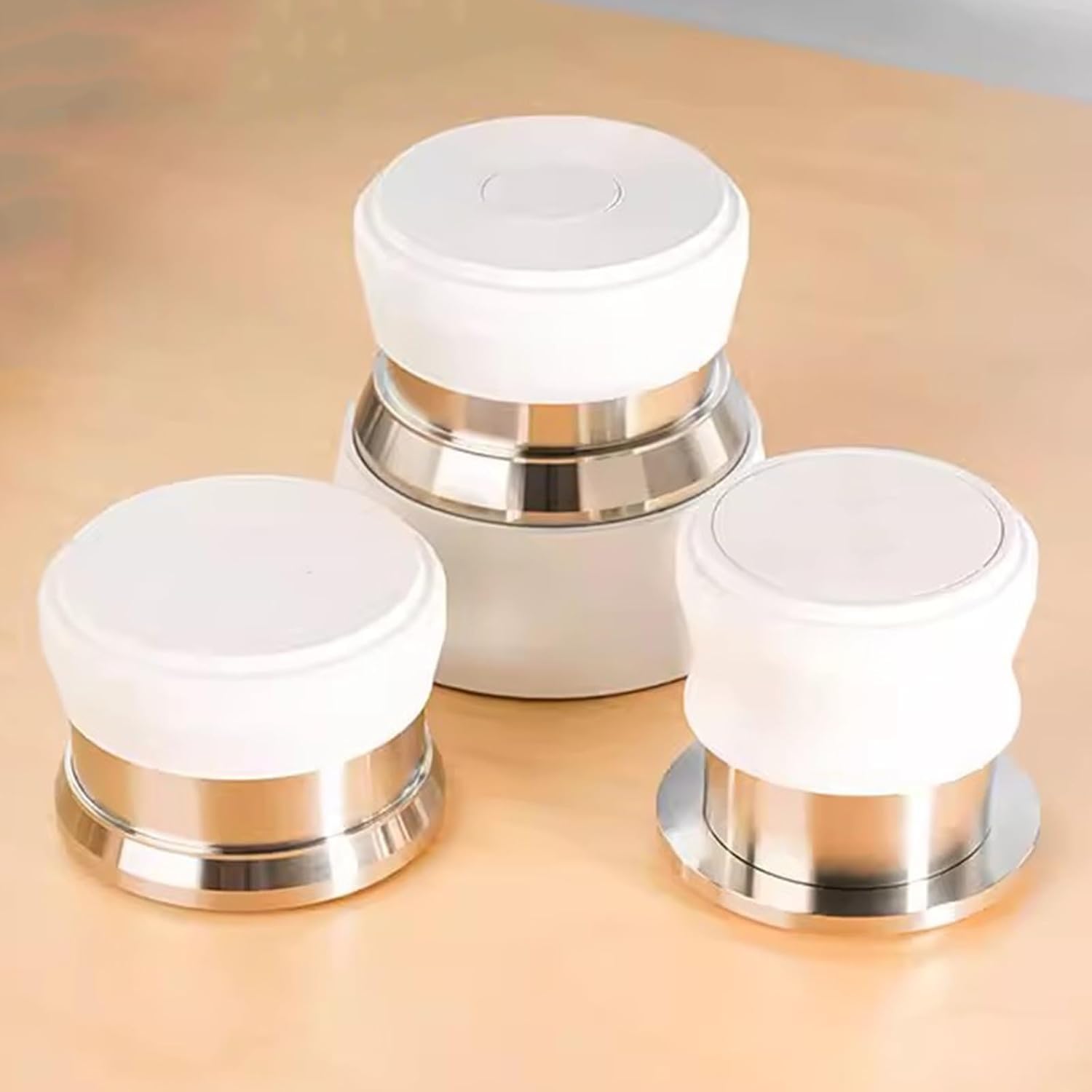 Juego de accesorios para espresso, prensador de café de acero inoxidable de 58 mm con prensador con resorte y herramienta WDT, perfecto para portafiltros de 58 mm y entusiastas del café
