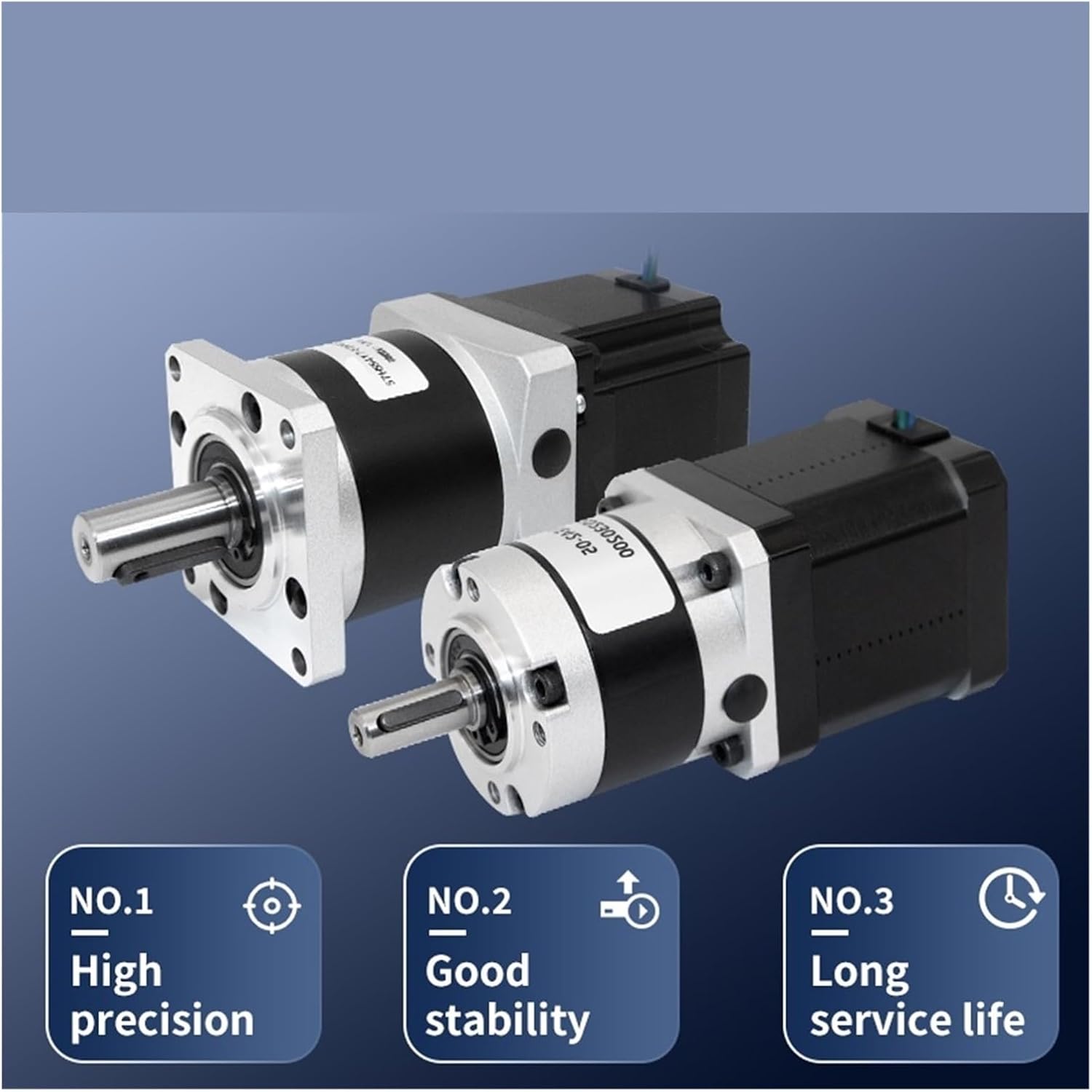 Nema17/23 Hybrid Planetary 3.42-25Nm DC 24V 1.33-4A Stepper Motor 1:4-1:100 Ratio Gear Motor Gearbox Stepper Motor(Reduction Ratio 50,Driver-UM244(Pulse))