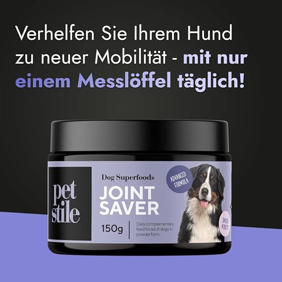 Joint Saver: Collagen Glucosamine Devil's Claw Green-lipped Mussel & Rosehip - Supports Joints Hip & Mobility of Adult Dogs Anti-Inflammatory (1 x 150 g)