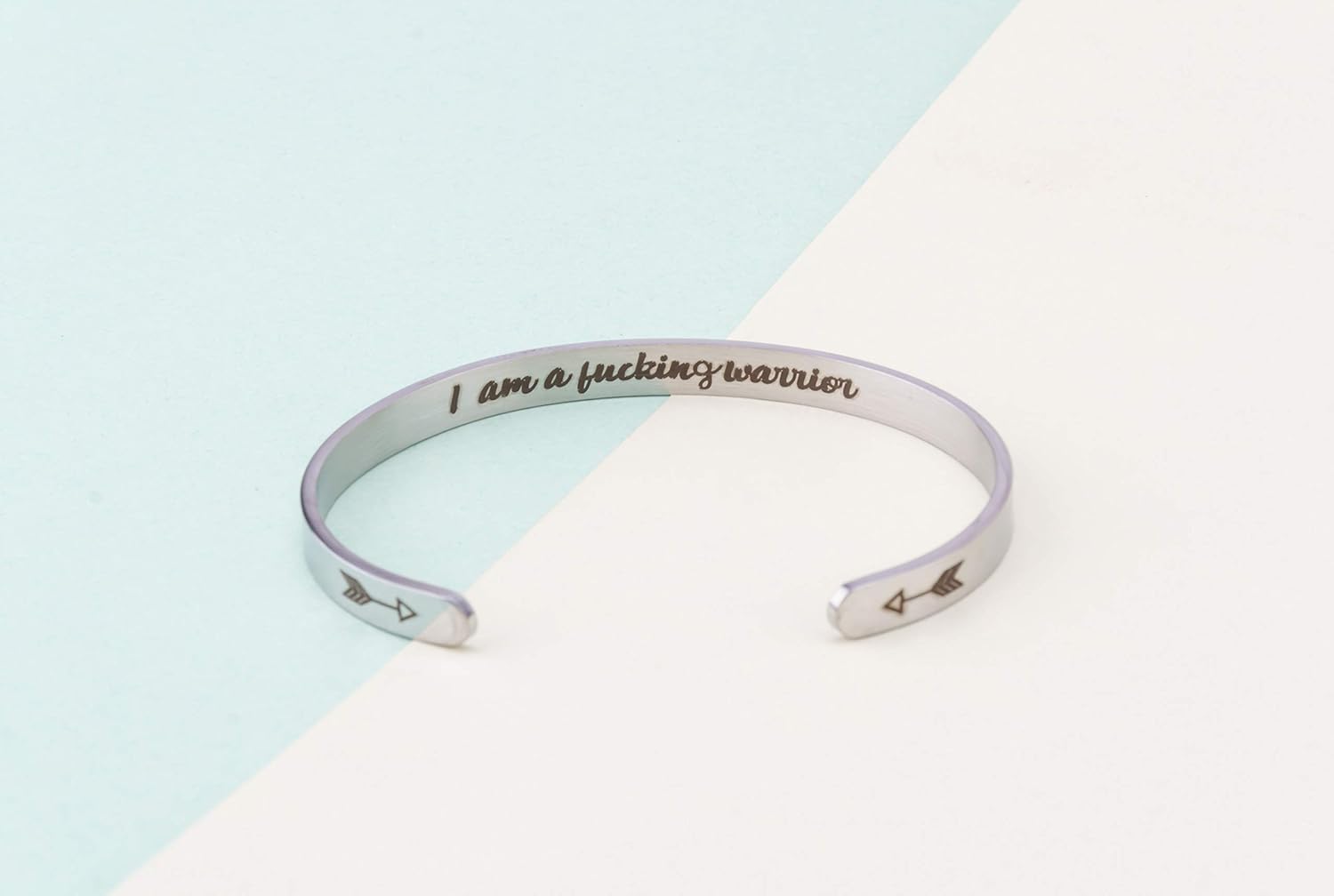 A N KINGPiiN Inspirational Bracelets for Women Inspirational Gift for Women, Men Motivational Birthday Cuff Bangle Friendship Personalized Mantra Jewelry Come Gift Box - Image 3