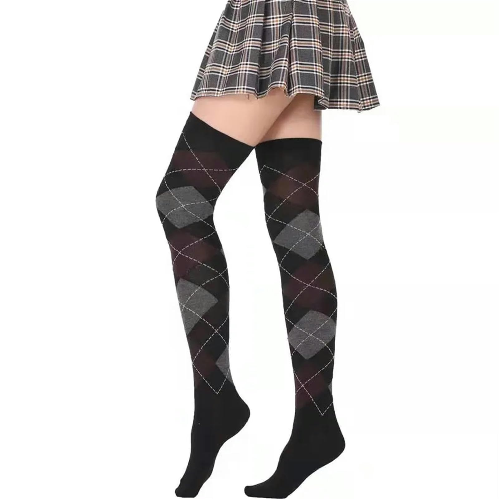 Calzini Donne Calze Lunghe In Nylon In Nylon Di Coscia Morbida Per Controllare L'Autunno Inverno Colorato Calzino Femminile