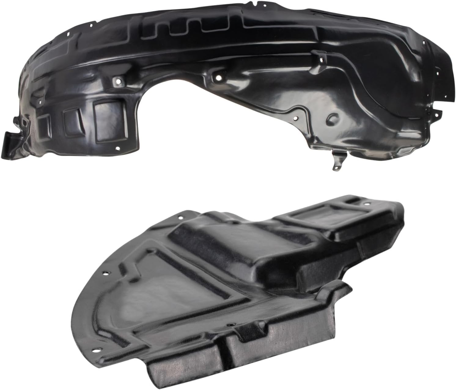 TRQ Inner Fender Liner Set Compatible with 2007-2009 Mazda CX-9 MA1248130 MA1251113