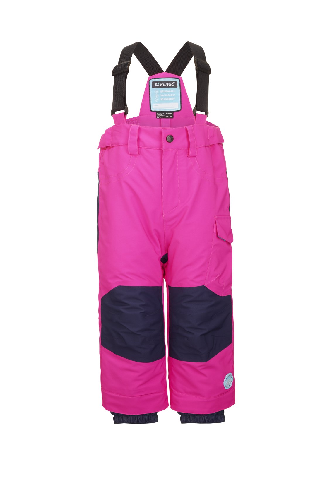 Killtec Mädchen Panny Mini Skihose / Funktionshose mit Trägern und Schneefang, GROW UP Funktion - Kindermode die mitwächst