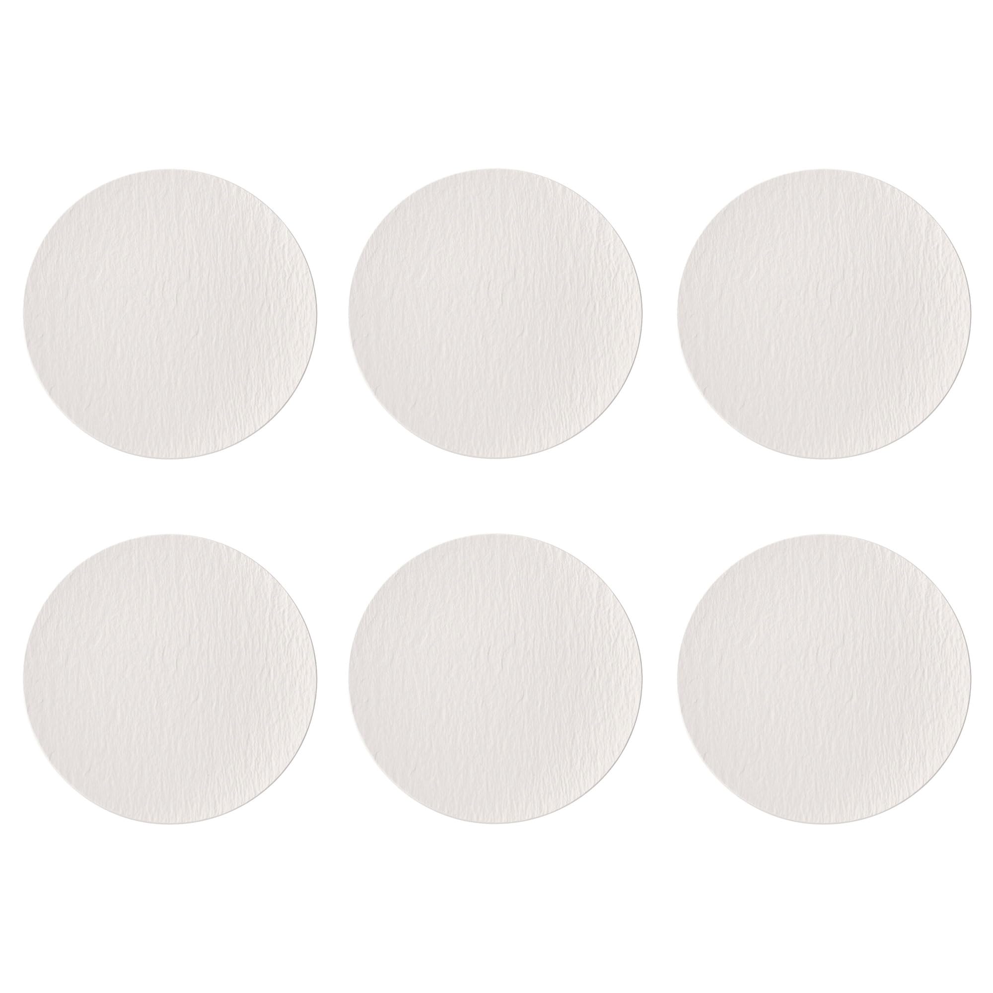 Villeroy & Boch Manufacture Rock Bianco Set 6 Pezzi Piatto Pizza 32cm Porcellana