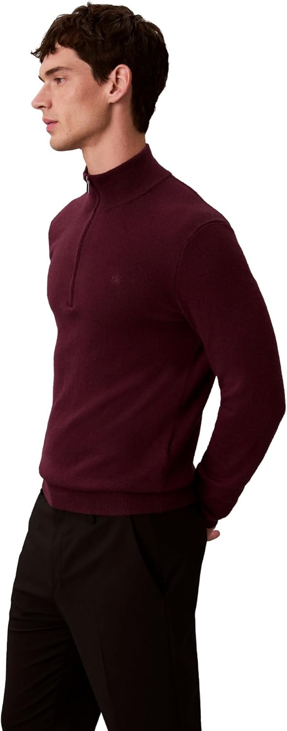 Calvin Klein Mens Wool Blend Quarter Zip Sweater - Image 5