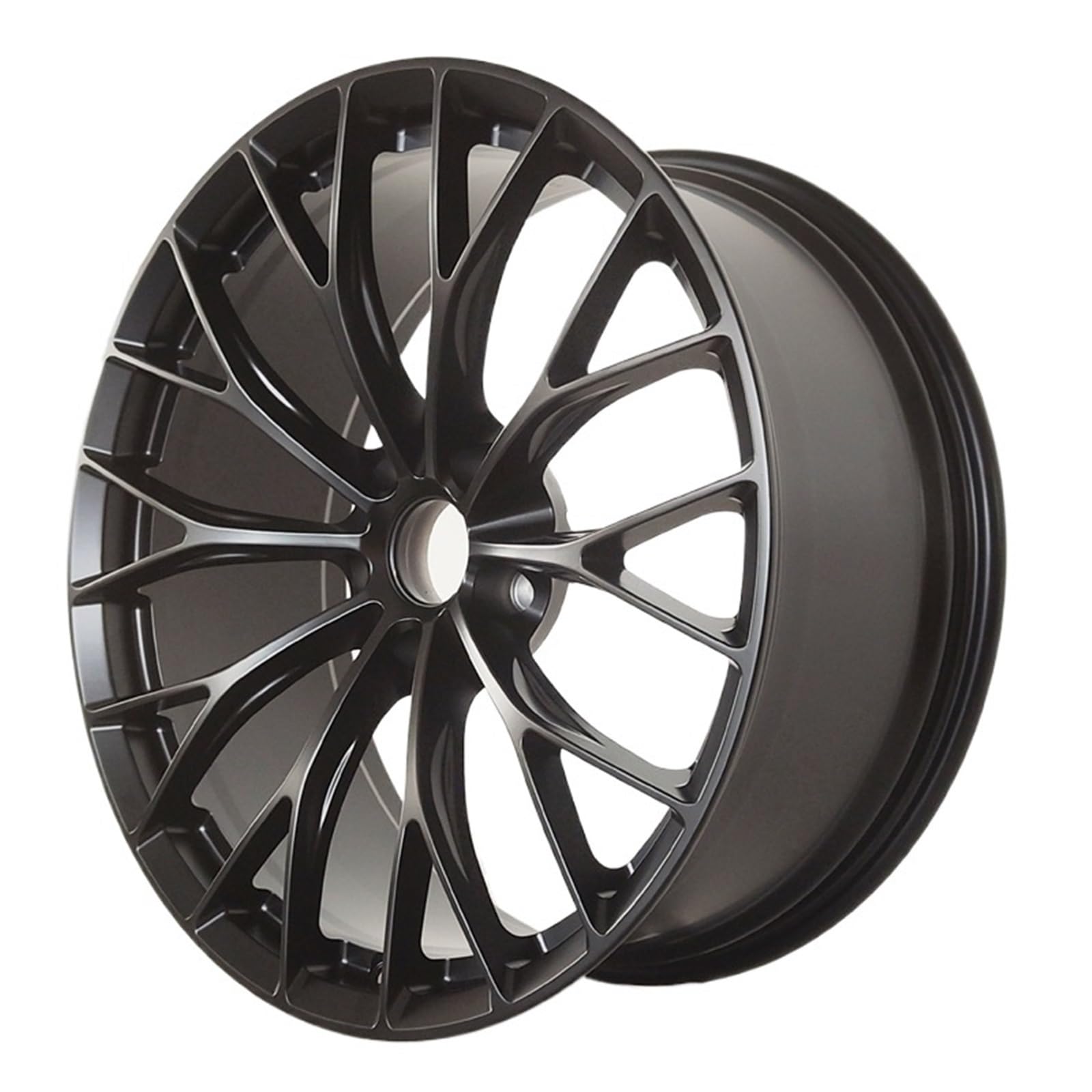 Xuanqingyi Store Cerchi in lega forgiati neri semi opachi da 1 pezzo compatibili con Te*sla modello 3 Cerchioni(18")