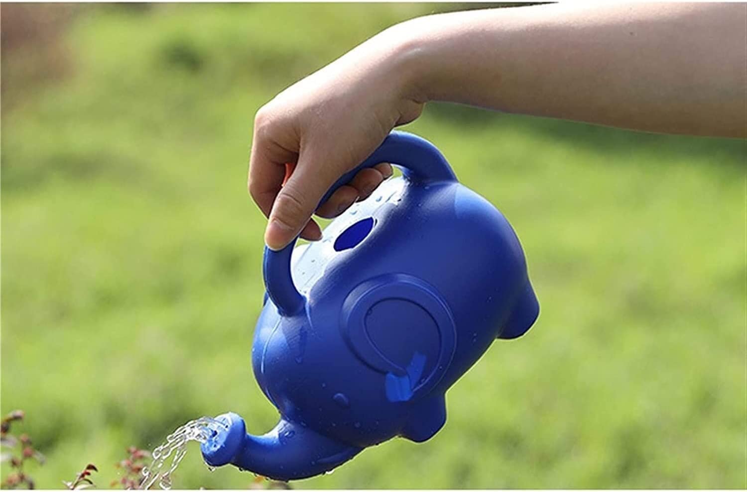OLOTU Regadera Regadera con Mango cómodo Elefante Caño Largo Botella rociadora Jardín Bonsai Riego Botella rociadora Lata Actualizado