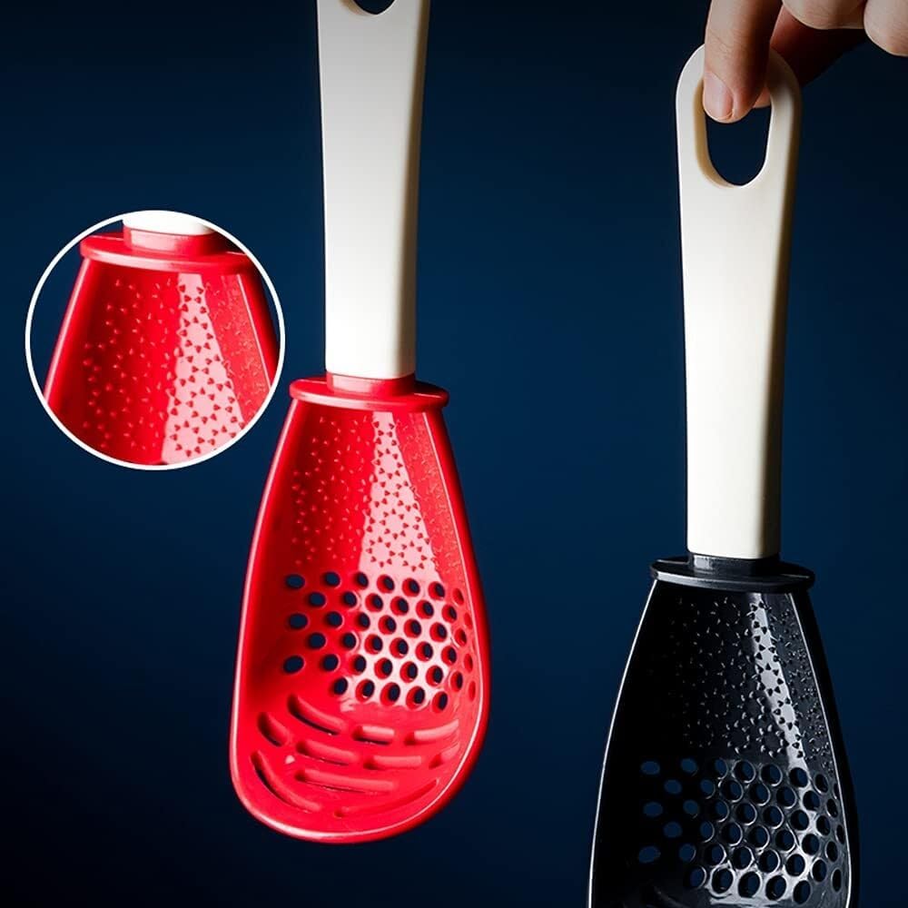 High Effective Garlic Press ，Potato Masher, Portable Kitchen Tool, Multi-Function Colander, Can Press Mashed Potatoes/Drained Dumplings/Filtered Egg Whites/Ground Ginger/Mashed Garlic