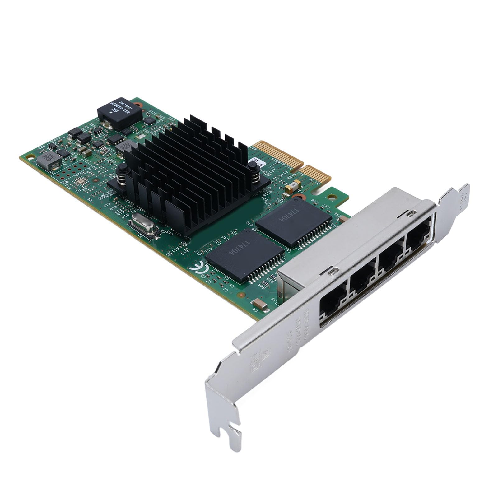 Fabater Adattatore Server Ethernet I350-T4 Scheda di Rete Gigabit PCIE a Quattro Porte Ad Alte Prestazioni per Server 10 100 1000 Mbps