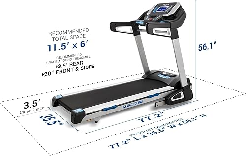 Miniatura 8 de XTERRA Fitness Sport Series Premium Folding Smart Treadmill, Handlebar Speed and Incline Controls, Large XTRASoft Cushioned Running Deck, Built-in