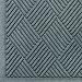 Andersen 221 Waterhog Fashion Diamond Polypropylene Fiber Entrance Indoor/Outdoor Floor Mat, SBR Rubber Backing, 4' Length x 3' Width, 3/8" Thick, Bluestone
