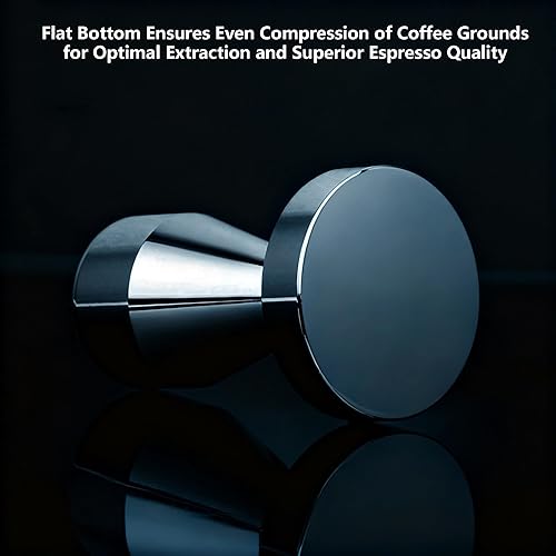 Miniatura 4 de 51 mm/2 inch Base Premium Barista Prensador para café, acero inoxidable Barista Espresso grano de café de Prensa