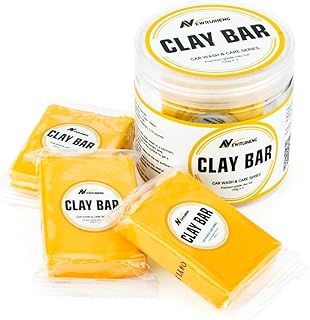 Car Clay Bar 3 Pack 100g, Premium Grade Clay Bars Detailing Magic Clay Bar Cleaner Auto Wash Bars with Washing and Adsorption Capacity for Car Wash Car Detailing Clean,RV, Bus,Glass Cleaning (Yellow)