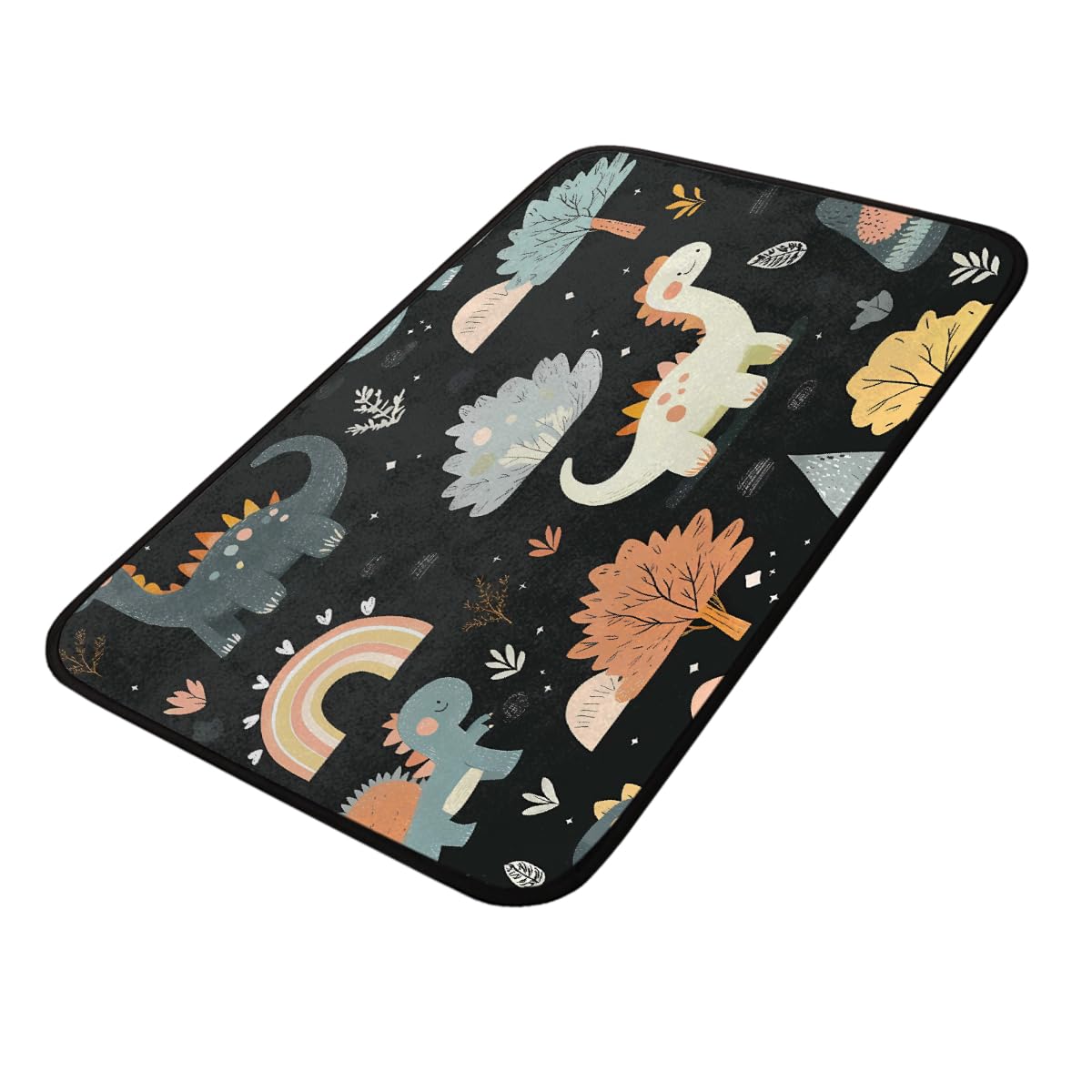 Paillasson dinosaure antidérapant Mexpekil tapis entrée anti-saleté 100x50 cm