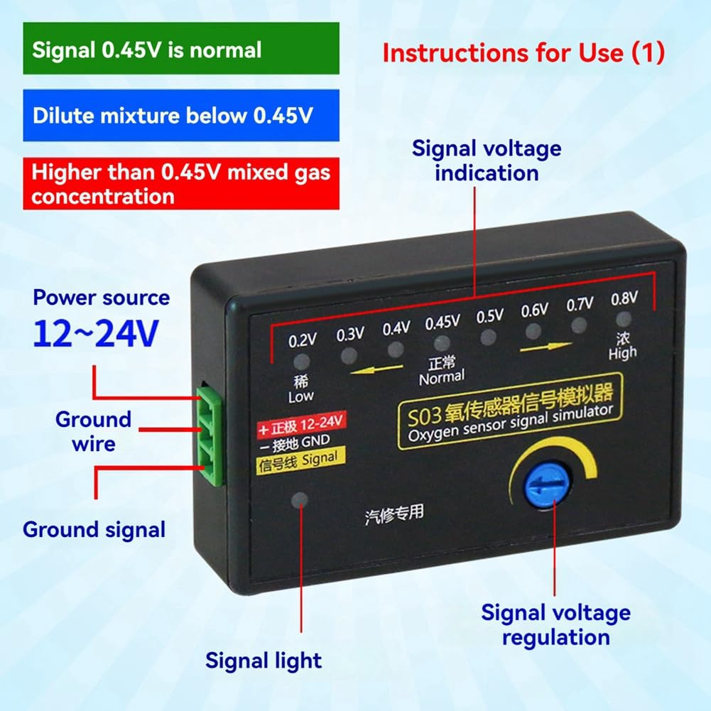 Car Diagnostic Tool O2 Sensor Simulator For Automotive Diagnostics ...