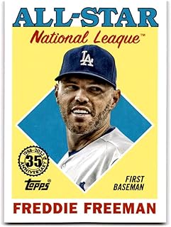 2023 Topps 1988 All-Star Baseball Trading Card #88AS-22 Freddie Freeman Los Angeles Dodgers Baseball Trading Card